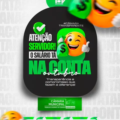 💰✅ Salário na conta!