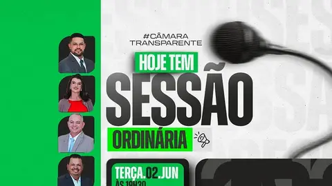 Câmara Municipal realiza sessão ordinária nesta quinta-feira
