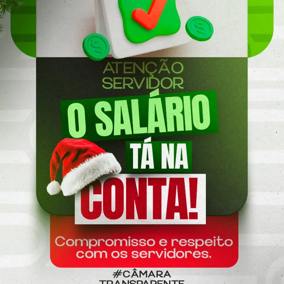13º Salário Depositado: Prefeitura Beneficia Servidores Municipais