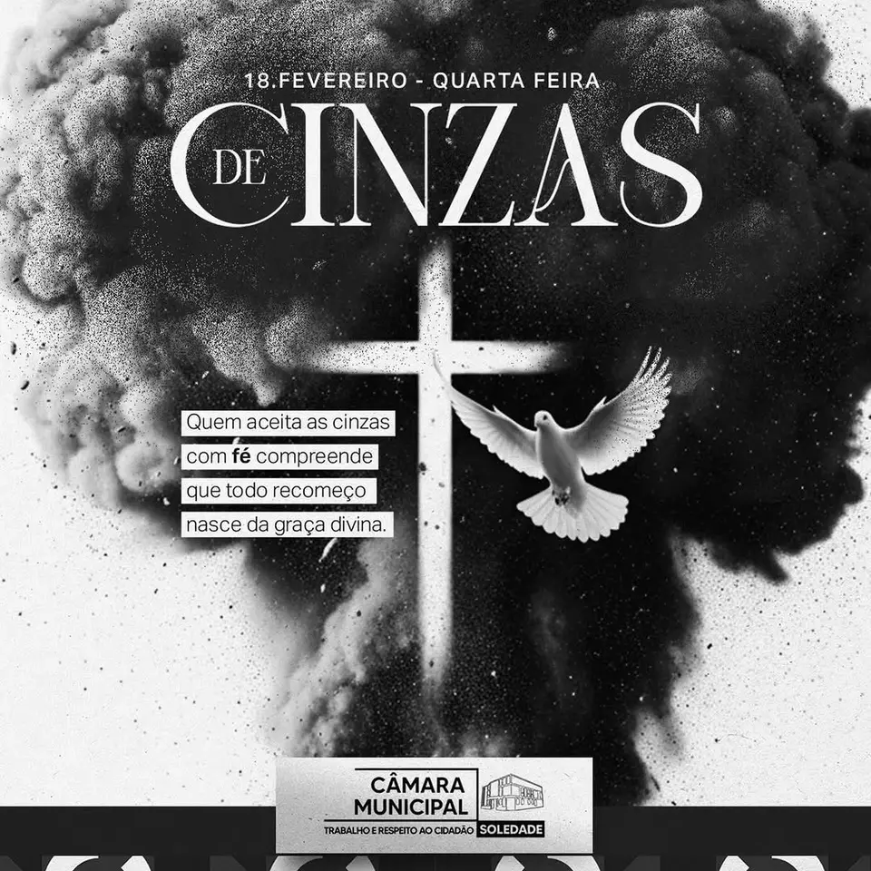 Prefeitura destaca Quarta-feira de Cinzas como dia de reflexão