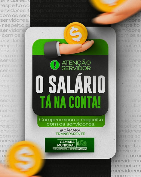 Câmara Municipal de Soledade confirma pagamento dos servidores