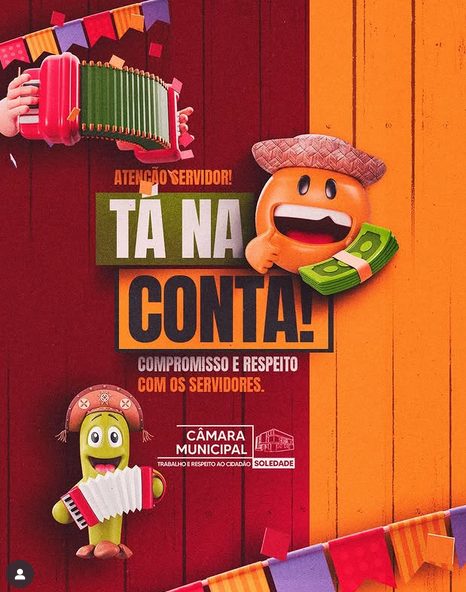 Tá na Conta! Câmara Municipal de Soledade Valoriza seus Servidores